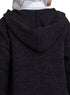 Black Pocket Velvet Cardigan - Khotwh