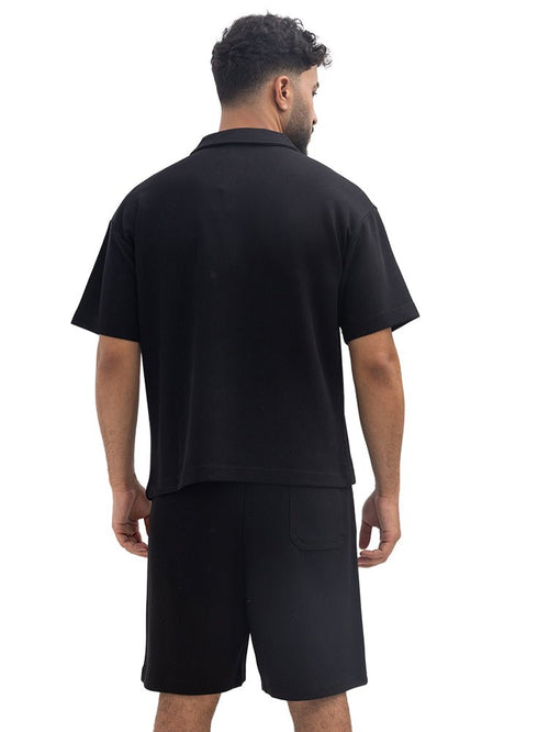 Black Polo Neck Suit - Khotwh