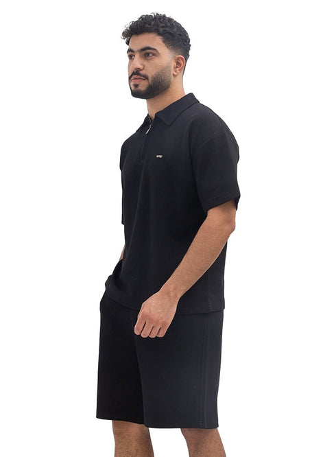 Black Polo Neck Suit - Khotwh