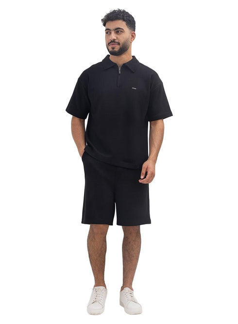 Black Polo Neck Suit - Khotwh