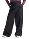 Black Poplin Wide Leg Pants - Khotwh