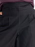 Black Poplin Wide Leg Pants - Khotwh