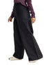 Black Poplin Wide Leg Pants - Khotwh
