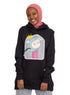 Black Printed - HoodieV Design 56 - Khotwh