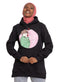 Black Printed - HoodieV Design 62 - Khotwh