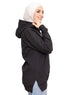 Black Printed - HoodieV Design 63 - Khotwh