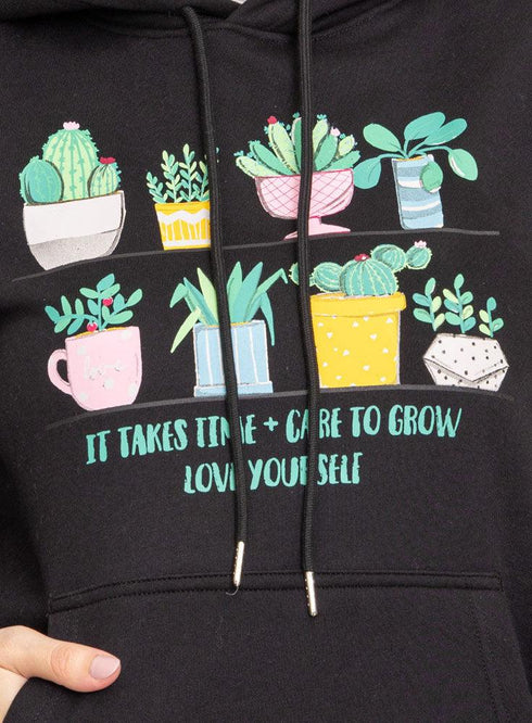 Black Printed - HoodieV Design 63 - Khotwh