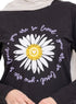 Black Printed Long - Sleeve Design 22 - Khotwh