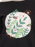Black Printed Long - Sleeve Design 36 - Khotwh
