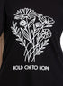 Black Printed Long - Sleeve Design 4 - Khotwh