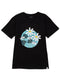 Black Printed O.S Short - Sleeve Design 19 - Khotwh