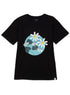 Black Printed O.S Short - Sleeve Design 19 - Khotwh