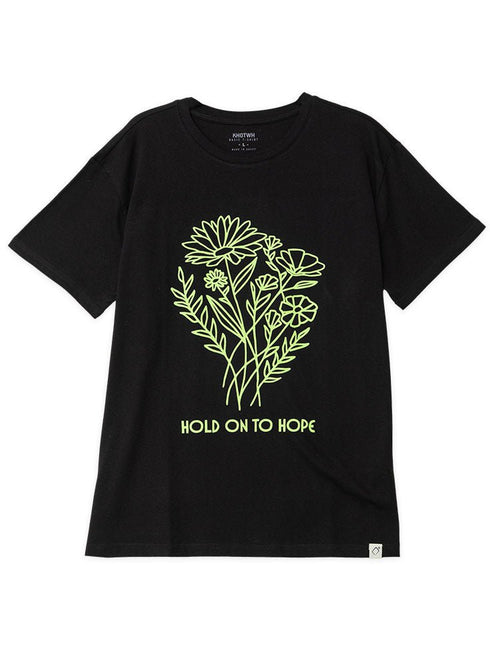 Black Printed O.S Short - Sleeve Design 4 - Khotwh