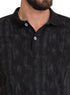 Black Printed Polo Design 5 - Khotwh