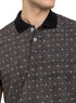 Black Printed Polo Design 7 - Khotwh