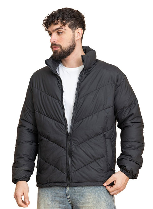 Black Puffer Jacket - Khotwh