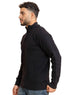 Black Quarter Zipper Pullover - Khotwh