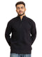 Black Quarter Zipper Pullover - Khotwh
