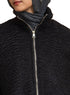 Black RD - Faux Fur High Neck Sweater - Khotwh