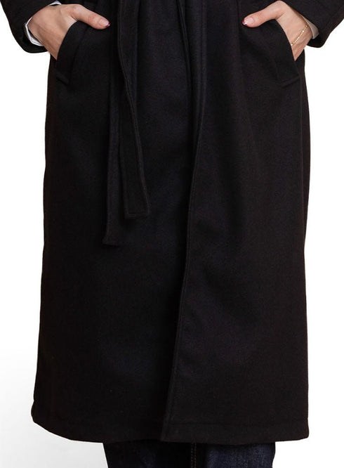 Black RD - Long Feather Coat - Khotwh