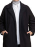 Black RD - Long Feather Coat - Khotwh
