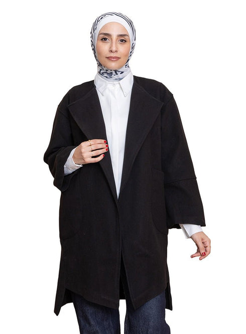 Black RD - Over Size Feather Jacket - Khotwh