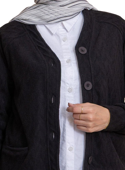 Black RD - Patterned Sweater - Khotwh