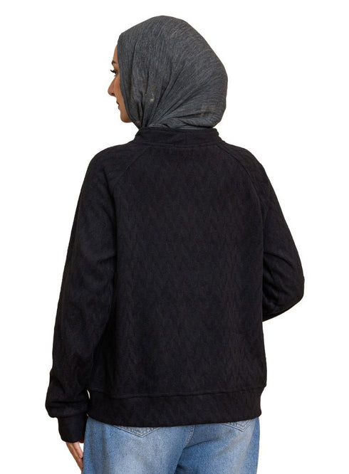 Black RD - Patterned Sweater - Khotwh