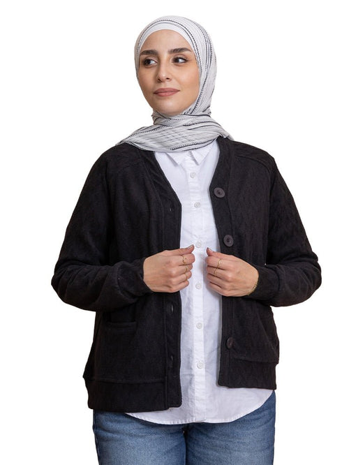 Black RD - Patterned Sweater - Khotwh