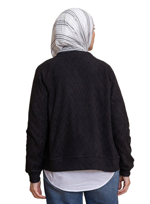 Black RD - Patterned Sweater - Khotwh