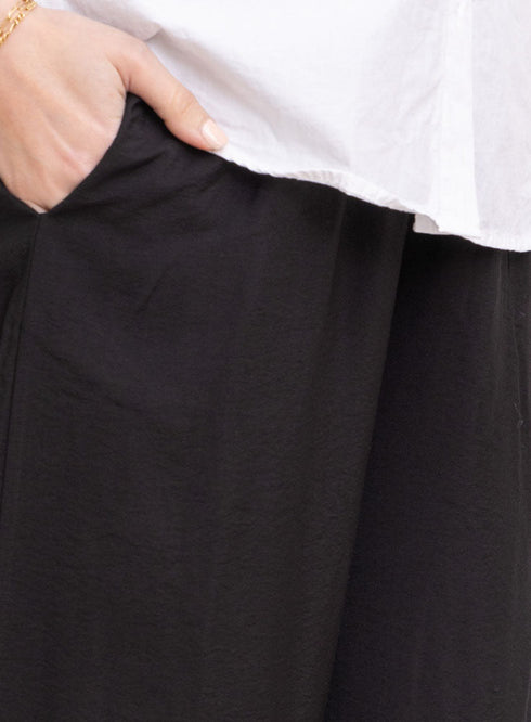 Black RD - Wide Leg Pant - Khotwh