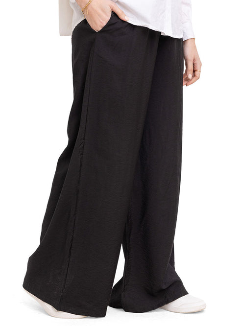 Black RD - Wide Leg Pant - Khotwh