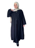 Black Ribbed Long Cardigan - Khotwh
