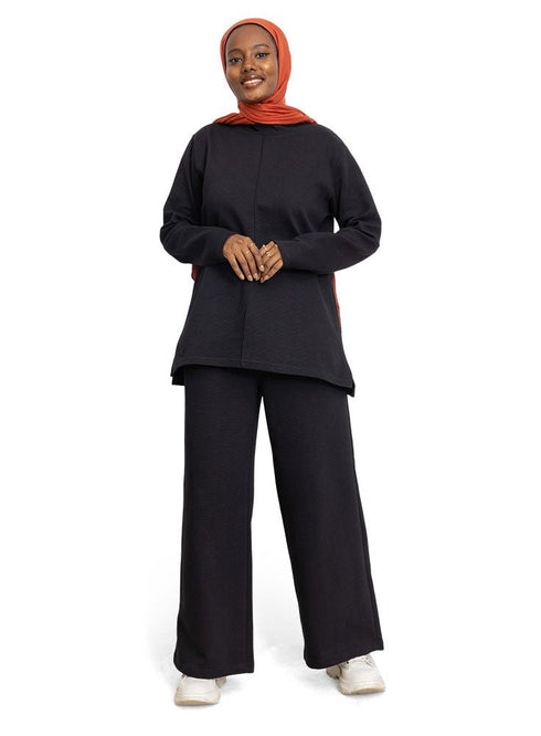 Black Ribbed suit (W) - Khotwh