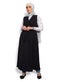 Black Robe Cut Dress - Khotwh