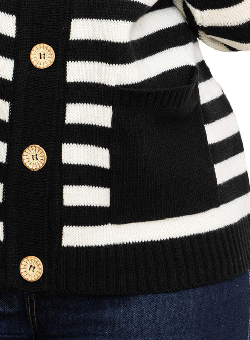 Black S - buttons Cardigan - Khotwh