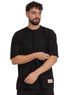Black S - Jacquard O - S Round T-Shirt - Khotwh