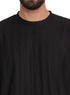 Black S - Jacquard O - S Round T-Shirt - Khotwh