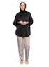 Black Satin Blouse - Khotwh