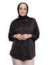 Black Satin Blouse - Khotwh