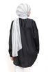 Black Satin Over Size Shirt - Khotwh