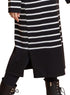 Black Short - Striped Dress - Khotwh