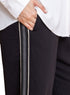 Black Side Stripe Pant (W) - Khotwh