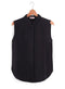 Black Sleeveless Basic Shirt - Khotwh