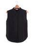 Black Sleeveless Basic Shirt - Khotwh