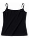 Black Square Neck Slim Fit Top - Khotwh