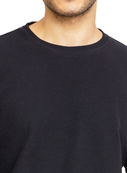 Black Squares Long Sleeve (M) - Khotwh