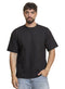Black Squares O.S Round T-Shirt - Khotwh