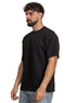 Black Squares O.S Round T-Shirt - Khotwh