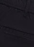 Black Straight Leg Gabardine Pant - Khotwh